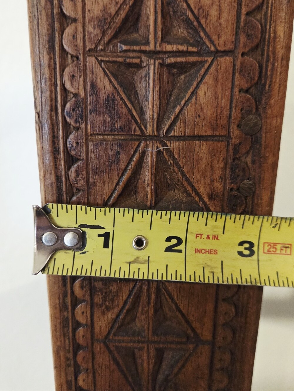 Vintage Antique Handmade Carved Teak Horsehead Rustic Wooden Barber Mirror Rare - Picture 8 of 13